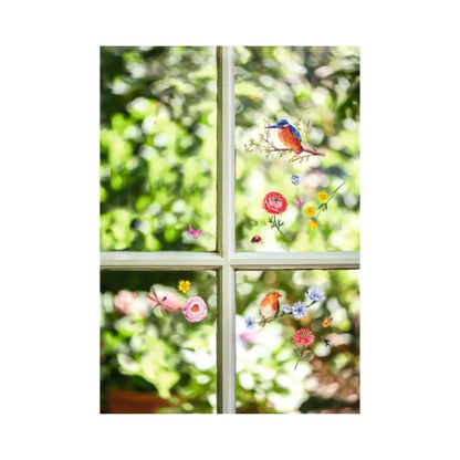 Fensterbilder | Fenstersticker - Buch Vogelglück